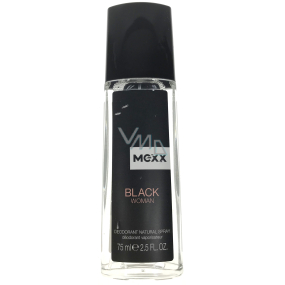 Mexx Black Woman parfémovaný deodorant sklo pro ženy 75 ml