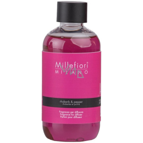 Millefiori Milano Natural Rhubarb & Pepper - Rebarbora & pepř Náplň difuzéru pro vonná stébla 250 ml