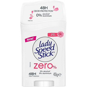 Lady Speed Stick Zero Rose Petals tuhý deodorant, 40 g