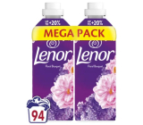 Lenor Amethyst & Flower Bouquet 2 x 47 dávek 2 x 987ml, duopack