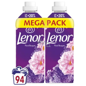 Lenor Amethyst & Flower Bouquet 2 x 47 dávek 2 x 987ml, duopack