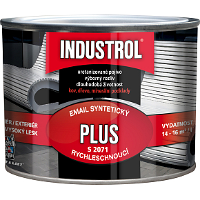 INDUSTROL Plus vrchní barva na kov i dřevo S2071, 1000 bílá, 375 ml