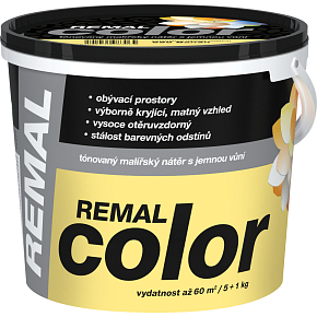 REMAL Color malířská barva na zeď 650 Banán, 5 + 1 kg