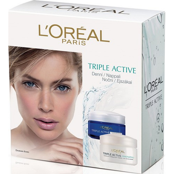 Loreal Paris Triple Active denní krém 50 ml + noční krém 50 ml, kosmetická sada