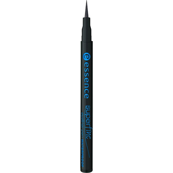 Essence Super Fine voděodolné pero na oční linky Black 1 ml