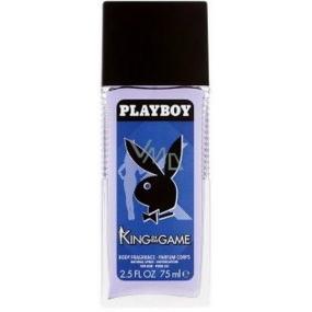 Playboy King of The Game parfémovaný deodorant sklo pro muže 75 ml