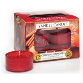 Yankee Candle Christmas Memories - Vánoční vzpomínky vonná čajová svíčka 12 x 9,8 g
