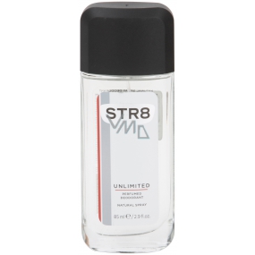 Str8 Unlimited parfémovaný deodorant sklo pro muže 85 ml