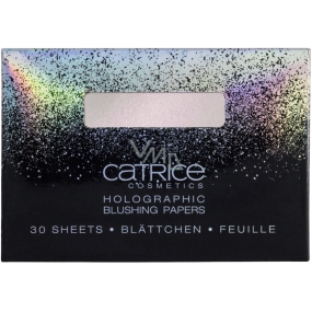 Catrice Dazzle Bomb papírová tvářenka Holographic C01 Champagne Shower 30 kusů
