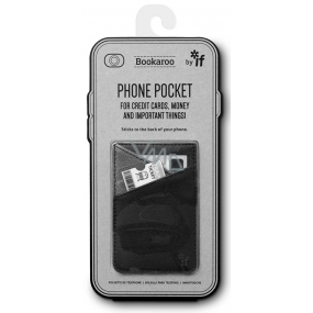 If Bookaroo Phone Pocket Pouzdro - kapsička na telefon na doklady černá 195 x 95 x 18 mm