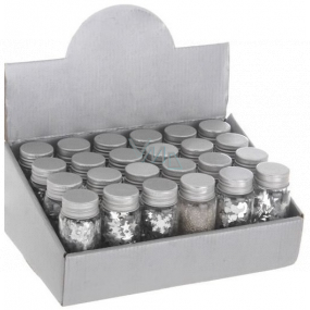Konfety dekorativní stříbrné mix 50 g