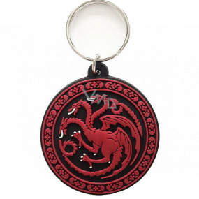 Epee Merch Hra o Trůny Game of Thrones - Targaryen Klíčenka gumová 4,5 cm