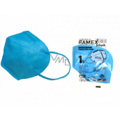 Famex Respirátor ústní ochranný 5-vrstvý FFP2 obličejová maska modrá 1 kus