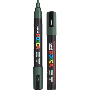 Posca Univerzální akrylátový popisovač 1,8 - 2,5 mm Anglická zelená PC-5M