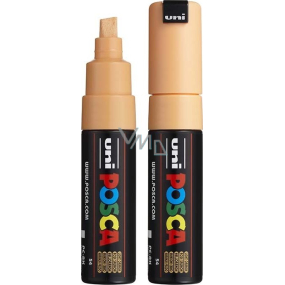 Posca Univerzální akrylátový popisovač se širokým, seříznutým hrotem 8 mm Světle oranžová PC-8K