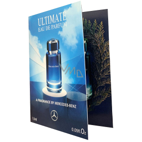 Mercedes-Benz for Men Ultimate parfémovaná voda pro muže 1,5 ml s rozprašovačem, vialka