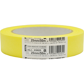 Mako Basic lepicí páska zakrývací hladký krep, 3 dny, do 60 °C, 25 mm × 50 m Mako Basic lepicí páska zakrývací hladký krep, 3 dny, do 60 °C, 25 mm × 50 m