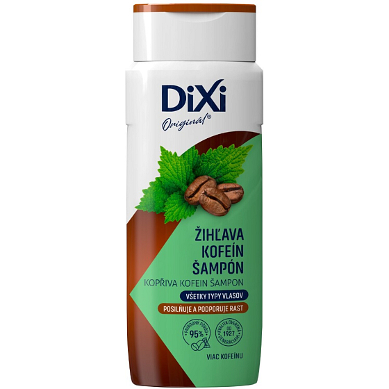 Dixi kopřivovo-kofeinový šampon proti vypadávání vlasů, 400 ml