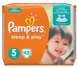 Pampers Sleep & Play 5 Junior 11 - 18 kg plenkové kalhotky 42 kusů