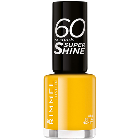 Rimmel London 60 Seconds Super Shine Nail Polish lak na nehty 458 Bee a Honey 8 ml
