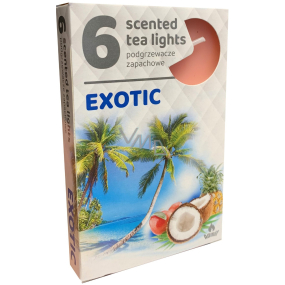 Tea Lights Exotická vůně vonné čajové svíčky 6 kusů