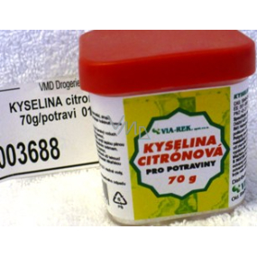 Via-Rek Kyselina citrónová do potravin osvědčený přípravek pro domácnost 70 g