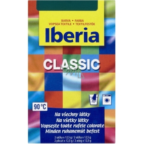 Iberia Classic Barva na textil tmavě zelená 2 x 12,5 g