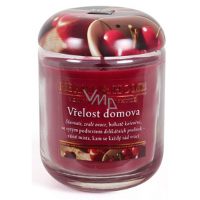 Heart & Home Vřelost domova Sojová vonná svíčka velká hoří až 70 hodin 310 g