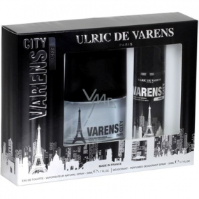 Ulric de Varens City Paris for Men toaletní voda 50 ml + deodorant sprej 50 ml, dárková sada