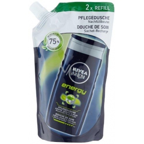 Nivea Men Energy sprchový gel a šampon na vlasy náhradní náplň 500 ml