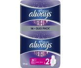 Always Platinum Ultra Super Plus Duo hygienické vložky s křidélky 14 kusů