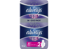 Always Platinum Ultra Super Plus Duo hygienické vložky s křidélky 14 kusů