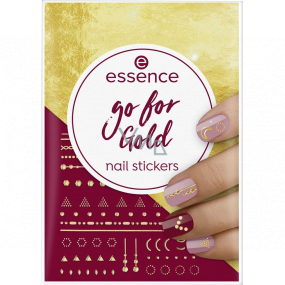 Essence Go for Gold Nail Stickers nálepky na nehty 74 kusů