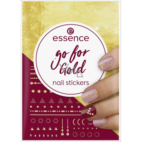 Essence Go for Gold Nail Stickers nálepky na nehty 74 kusů