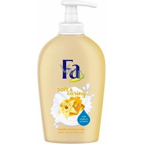 Fa Soft & Caring Vanilka & Med tekuté mýdlo dávkovač 250 ml