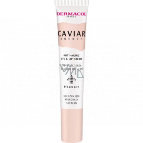 Dermacol Caviar Energy Eye and Lip Cream zpevňující krém na okolí očí a rtů 15 ml