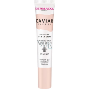 Dermacol Caviar Energy Eye and Lip Cream zpevňující krém na okolí očí a rtů 15 ml