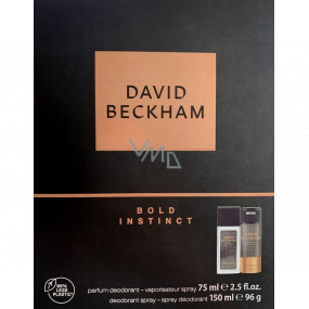 David Beckham Bold Instinct parfémovaný deodorant sklo pro muže 75 mll + deodorant sprej 150 ml, dárková sada pro muže