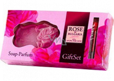Rose of Bulgaria parfémovaná voda pro ženy 2,1 ml, vialka + přírodní růžové mýdlo 50 g, dárková sada pro ženy