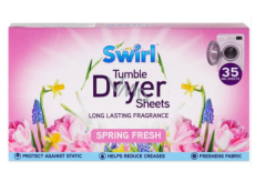 Swirl Spring Fresh vonné ubrousky do sušičky 35 kusů
