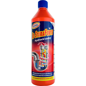 IO Stura Facile Hydroxid sodný čistič odpadů, 1 l