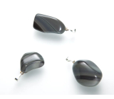 Obsidián duhový Troml přívěsek přírodní kámen, M cca 3 cm, 1 kus, kámen záchrany