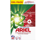 Ariel Ultra Oxi Effect prací prášek pro odstraňování skvrn a pro extra hygienu 60 dávek 3,3 kg