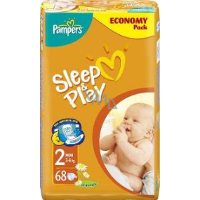 Pampers Sleep & Play 2 Mini 3 - 6 kg plenkové kalhotky 68 kusů