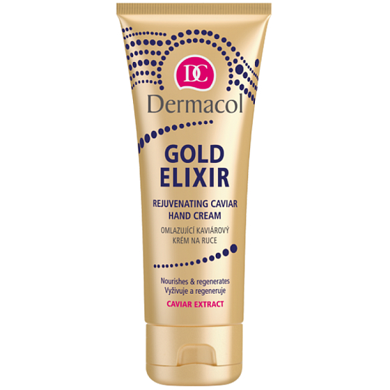 Dermacol Gold Elixir Caviar hand Cream Omlazující kaviárový krém na ruce