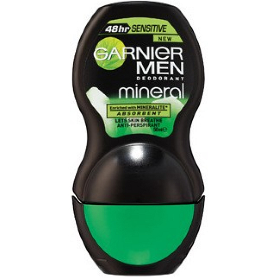 Garnier Men Mineral Sensitive kuličkový deodorant roll-on pro muže 50 ml