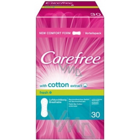 Carefree Cotton Fresh prodyšné slipové intimní vložky 30 kusů