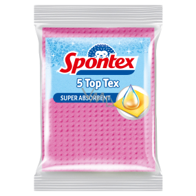 Spontex Top Tex víceúčelová houbová utěrka 5 kusů