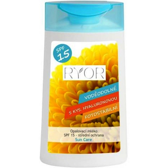 Ryor Sun Care SPF15 opalovací mléko střední ochrana 200 ml