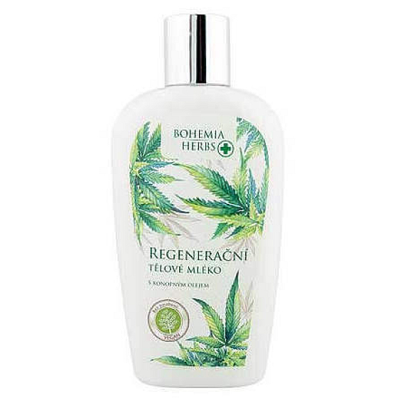 Bohemia Gifts Cannabis Konopný olej regenerační tělové mléko 250 ml